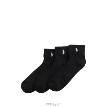 26 FW 폴로 랄프로렌 하프 쿠션 스포츠 앵클 양말 3팩 세트 455918022002 TP458185644