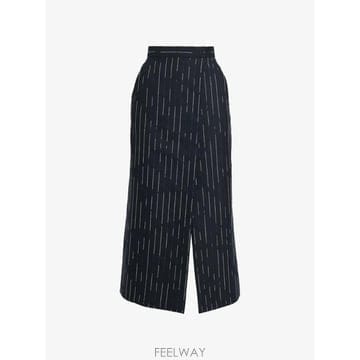26 FW 에르뎀 pinstripe pattern pencil skirt PF26S6170324012 TP4