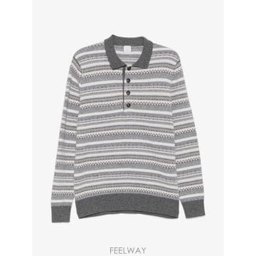 일레븐티 기하학 프린트 폴로 셔츠