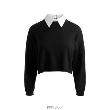 26 FW 앨리스앤올리비아 레트 탈부착식 칼라 스웨터 CL000533738 TP457185556