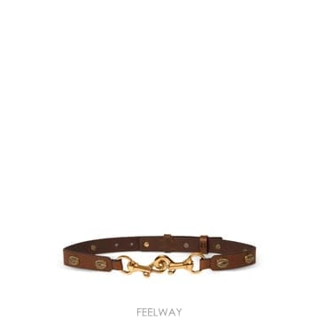 26 FW 에트로 타원형 스터드 레더 포니 벨트 WP3B0111AB119 TP457388251