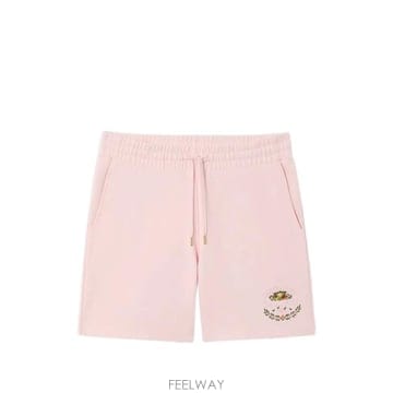 26 FW 카사블랑카 X 라두레 핑크 자수 쇼츠 UPF26JTR00305 TP457430095