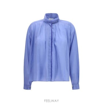 26 FW Forte Forte 하이 넥 플리츠 블라우스 15104MYSHIRT TP457155694