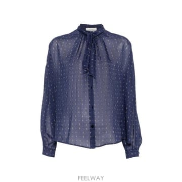 26 FW Forte Forte 타이 넥 프린트 블라우스 15119MYSHIRT TP457427532