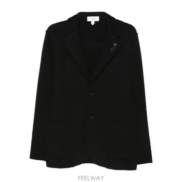 라르디니 싱글 브레스티드 브로치 디테일 블레이저
