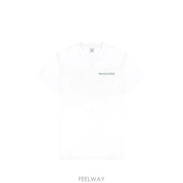 26 FW 스포티앤리치 크루넥 반소매 티셔츠 TO11973086WH01 TP459127306