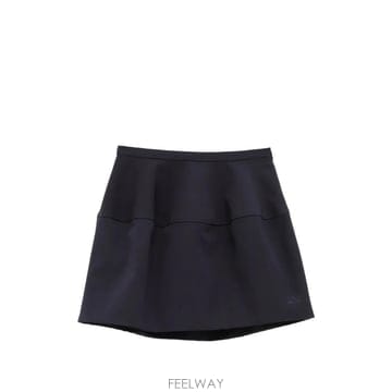 로에베 벌룬 애너그램 자수 플레어 미니 스커트