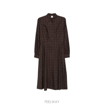 26 FW 아스페시 체크 패턴 버튼 업 드레스 2917E853 TP459079503