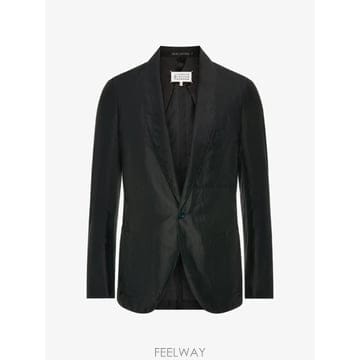 메종 마르지엘라 숄 라펠 싱글 벤트 블레이저