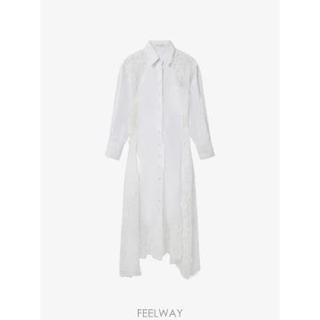26 FW 스텔라 매카트니 비대칭 레이스 패널 드레스 6A07153HU191 TP455273310