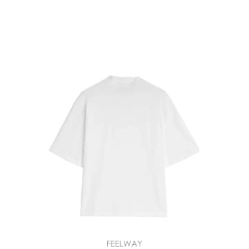 26 FW 질샌더 모크 넥 박시 핏 티셔츠 J02GC0166J45084 TP458954830