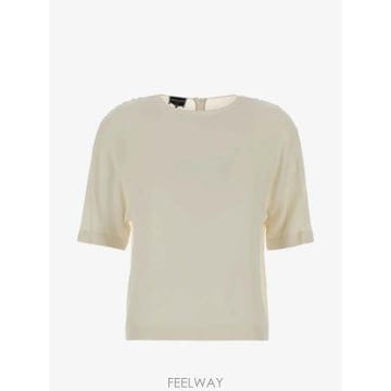 26 FW 조르지오아르마니 조젯 반소매 실크 블라우스 GW001770TE10814 TP458391666