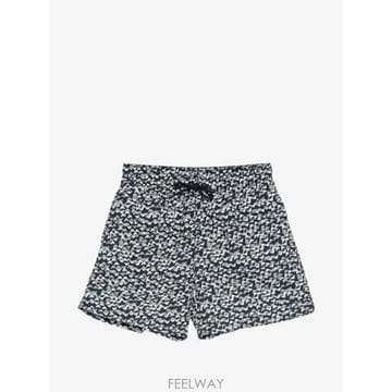 26 FW 아르마니 모노그램 프린트 드로스트링 스윔 쇼츠 EM000583AF20440 TP455363763