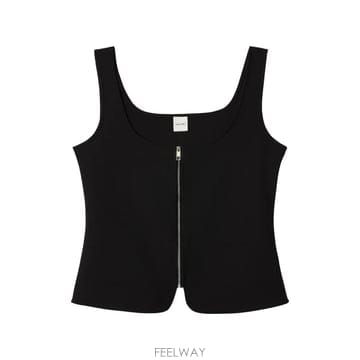 캘빈클라인 집업 민소매 탑