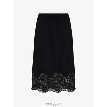 26 FW 파비아나필리피 레이스 트리밍 미디 스커트 GND226F765M4460000 TP457843578