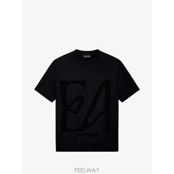 26 FW 아르마니 로고 프린트 반소매 티셔츠 EM006770AF10017 TP458948297