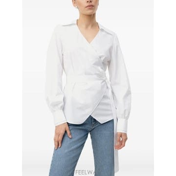 26 FW 보스 랩 프런트 레귤러 핏 블라우스 50565408 TP458509896