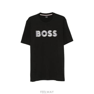 26 FW 보스 로고 패치 티셔츠 50565630 TP458136852