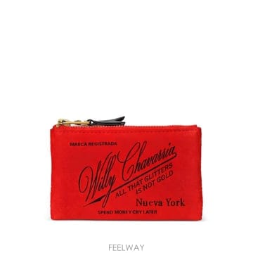 26 FW Willy Chavarria Label logo print wallet WCASC0076 TP45