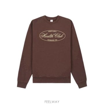 26 FW 스포티앤리치 그래픽 프린트 스웨트셔츠 ST071511079BR03 TP457412016
