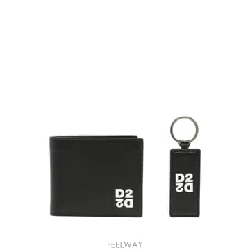 26 FW 디스퀘어드2 로고 모티프 레더 지갑 GBM000701504110 TP455583908