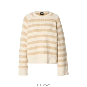26 FW 보스 프릭셀 스트라이프 패턴 스웨터 50553218 TP458384508