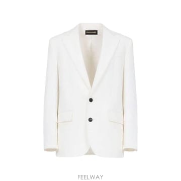 26 FW 로베르토 카발리 피크드 라펠 싱글 브레스티드 블레이저 XRT4064NI15 TP456336156