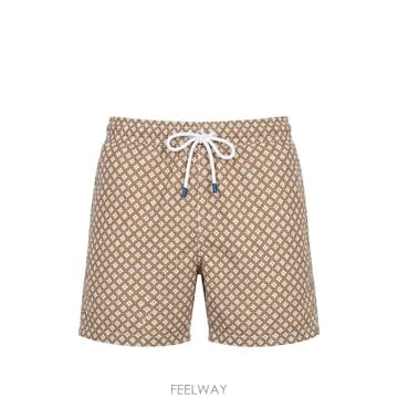 26 FW Fedeli 기하학 프린트 드로스트링 스윔 쇼츠 0031847744 TP457298110