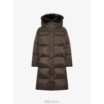26 FW 이브살로몬 울 트리밍 후드 롱 코트 27W27WFM01306U04W TP458503674