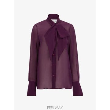 26 FW 니나리치 라발리에르 실크 셔츠 26ACTO001SE1417 TP457295219