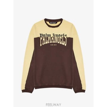 26 FW 팜앤젤스 로고 프린트 패널 스웨터 PAMBA06FL016019 TP458912238