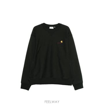 26 FW 칼하트 아메리칸 스크립트 로고 자수 스웨트셔츠 I025475 TP458870754