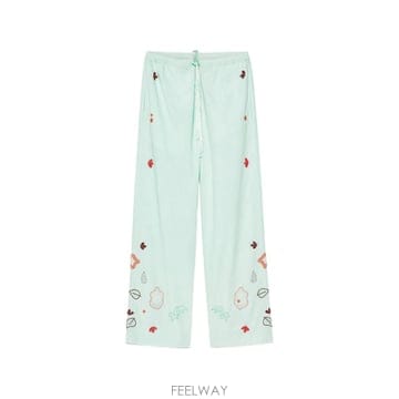 26 FW Forte Forte 자수 드로스트링 웨이스트 팬츠 14848MYPANTS TP456411607
