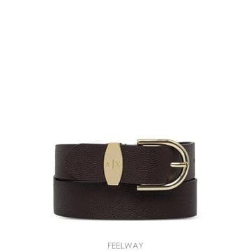 26 FW Armani Exchange 로고 장식 페블 이펙트 벨트 XW002619AF22693 TP4592