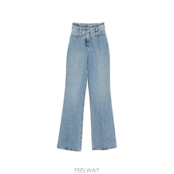 26 FW N21 더블 웨이스트밴드 스트레이트 진 22210298 TP458549876