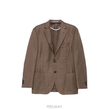 26 FW 꼬르넬리아니 노치드 라펠 싱글 브레스티드 블레이저 27X2402718334 TP456263322
