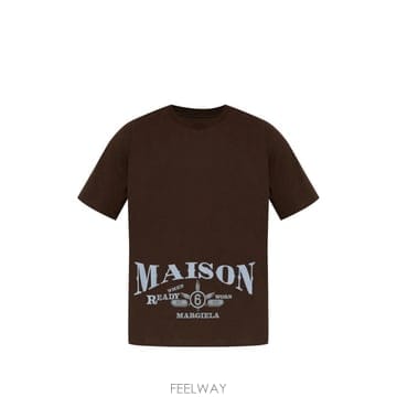 26 FW 메종마르지엘라 로고 프린트 티셔츠 SH0GC0075M20050 TP458458356