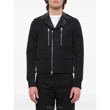 26 FW 랑방 레더 트리밍 집업 재킷 M15BL1777BX029 TP456408314