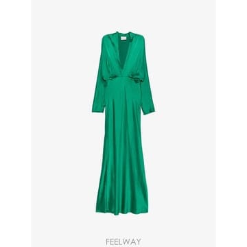 26 FW Forte Forte 새틴 플리츠 맥시 드레스 15381MYDRESS TP458597433