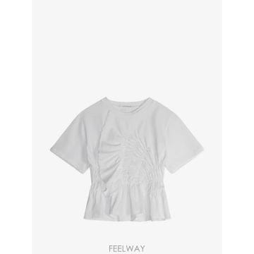 26 FW 세실리에 반센 에이스 주름 페플럼 티셔츠 CBACETSHIRTJERSEY TP456388877