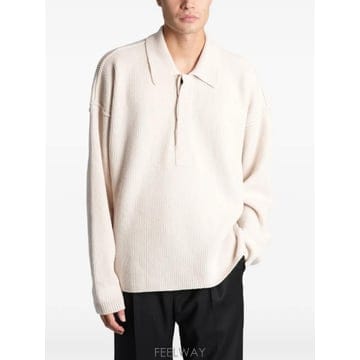26 FW Roberto Collina 골지 니트 폴로 셔츠 263MYB21304 TP459246823