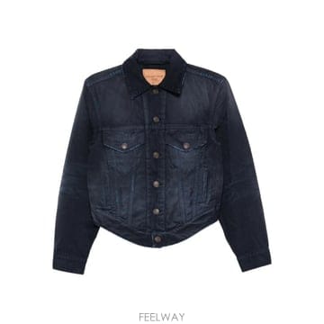 발렌시아가 버튼 코튼 재킷