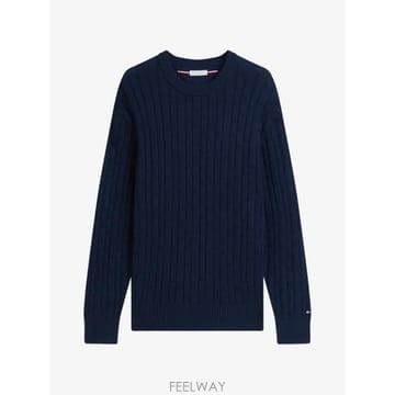 26 FW 타미힐피거 바스켓 위브 크루 넥 스웨터 MW0MW43261 TP457640578