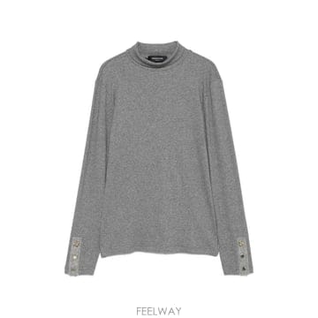 26 FW 파비아나필리피 버튼 커프 터틀넥 티셔츠 JED226F554M4550000 TP458476016