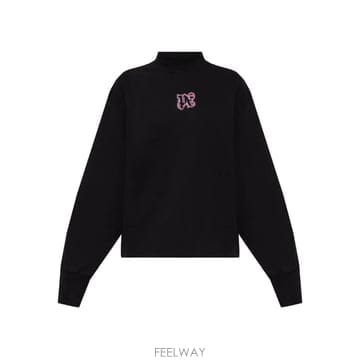 26 FW 팜앤젤스 로고 디테일 모크 넥 스웨트셔츠 PWBA05CF25FLE0031030 TP45845436