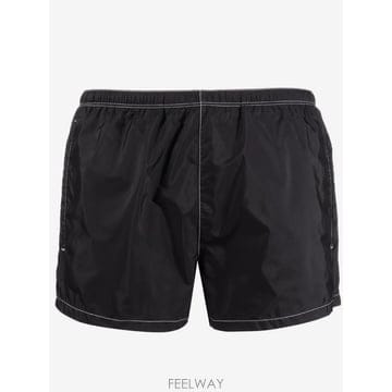 프라다 콘트라스트 스티치 스윔 쇼츠