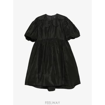 26 FW 시몬 로샤 퍼프 소매 페탈 칼라 드레스 75080469 TP456364256