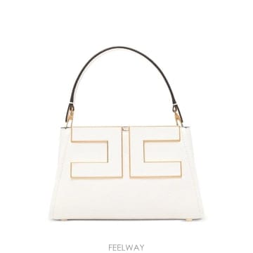 26 FW Elisabetta Franchi 로고 장식 토트 백 BS07A66E2 TP457651866