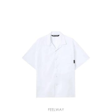 팜엔젤스 로고 볼링 셔츠 블랙