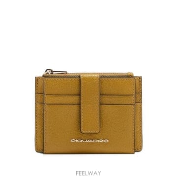 26 FW 피콰드로 카프 레더 지갑 2 카드 슬롯 및 RFID 보호 PP7148W140R TP45866275